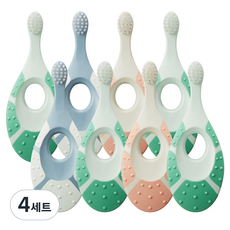 조르단 그린클린 베이비 스텝 1단계 칫솔, 랜덤발송, 8개입, 4개
