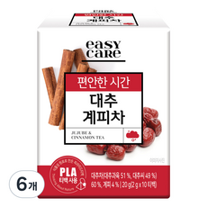 녹차원 이지케어 대추계피차, 6개, 10개입, 2g