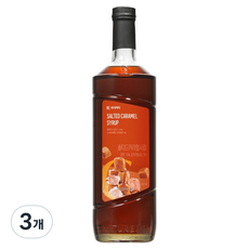 네이쳐티 솔티드카라멜 시럽, 3개, 1L