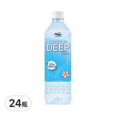OKINA 益生菌水 DEEP PLUS, S12益生菌補充, 無甜味, 乳酸風味, 含12種輕暢益生菌, 850ml, 24瓶