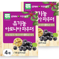 GNM자연의품격 유기농 아로니아 파우더, 100g, 4개