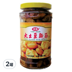 大茂 大土豆麵筋, 古早好味道, 素食系列, 375g, 2罐