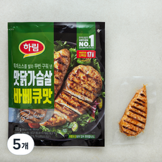 하림 맛닭가슴살 바베큐맛, 100g, 5개입, 5개 500g, 5개