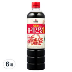 몽고간장 깊은맛 홍게간장 소스, 6개, 900ml