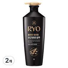 려 홍진단 검은콩 모근영양 샴푸 약산성 화이트플로럴향, 2개, 820ml