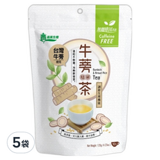 義美生機 台灣牛蒡糙米茶, 無咖啡因, 促進新陳代謝, 10包x5袋, 10包, 12g, 5袋