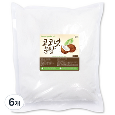 코코넛 분말 베이킹 재료, 1kg, 6개