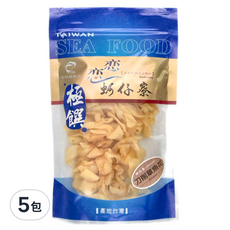戀戀蚵仔寮 刀削章魚花，台灣海鮮, 100g, 5包