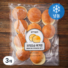 곰곰 브리오슈 버거번 (냉동), 3개