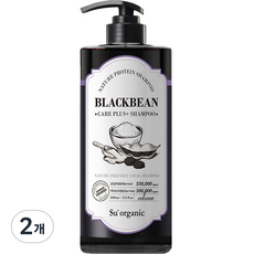 수오가닉 블랙빈 케어플러스 볼륨샴푸, 1000ml, 2개