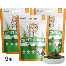 닥터페트라 덴탈 트릿 고양이 간식, 9개, 70g, 닭고기맛