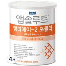 앱솔루트 엠피에이 2 포뮬러 성인분유, 400g, 4개
