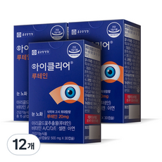 종근당건강 아이클리어 루테인 15g, 30정, 12개