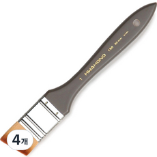 HWAHONG 華虹 背景用斜角刷 158, 4個, 1