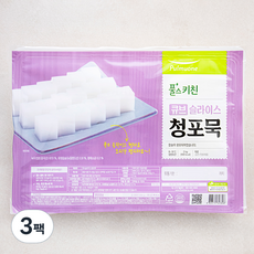 풀스키친 큐브슬라이스청포묵, 3팩, 2kg