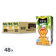 美粒果 清果汁柳橙綜合果汁鋁箔包 250ml*24, 48入