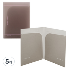모닝글로리 도톰한 투포켓 파일, 그레이, 5개