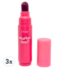 ETUDE 鮮嫩欲滴果汁唇筆 3.5g, 6 覆盆莓紫, 3支