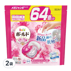 Bold 台灣公司貨 四合一洗衣膠囊 淡雅花香, 64顆, 2袋