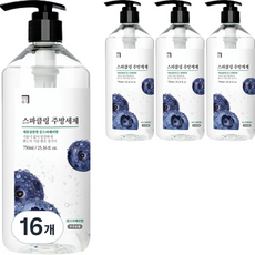 살림백서 스파클링 툰드라베리향 주방세제, 750ml, 16개