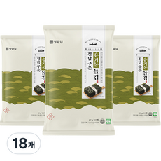 정담김 정담 구운 유기농 돌김 20g, 김, 18개