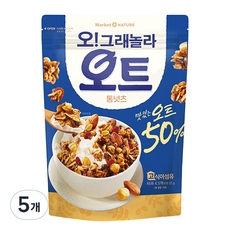 마켓오 오그래놀라 오트 통넛츠 시리얼, 5개, 360g - 오그레