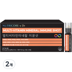 뉴트리코어 x Dr 멀티 비타민 미네랄 이뮨샷 40p, 40회분, 2개