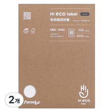 Formtec Hi-Eco條碼用標籤 HES-3102, 40格, 200個
