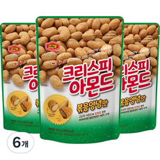 머거본 크리스피 아몬드 볶음 양념맛, 180g, 6개