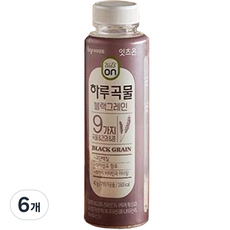 에치와이 잇츠온 하루곡물 블랙그레인, 40g, 6개