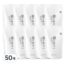 살림백서 핸드워시 레몬향 리필형, 200ml, 50개