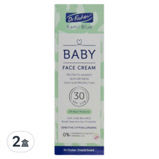 Dr.Fischer 費雪博士 Baby 嬰幼兒防曬保濕面霜 SPF30, 高防曬, 24小時保濕, 75ml, 2盒