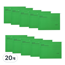 Gyecheob Madagumi掛式懸掛式辦公用文件夾 A4, 20個, 05 綠色