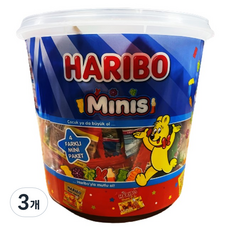 하리보 미니스 어쏘티드 젤리 100개입, 1kg, 3개