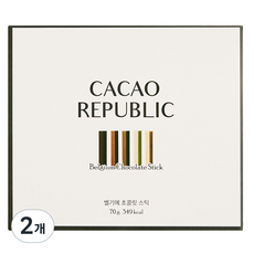 카카오리퍼블릭 벨기에초콜릿 스틱 5구, 70g, 2개