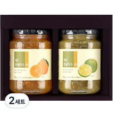 올가홀푸드 제주 액상차 선물 세트, 한라봉차 550g + 청귤차 550g, 2세트