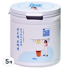 네이쳐러브메레 아기 산소계 표백제 분말형, 5개, 500g
