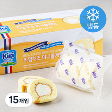 끼리 리얼치즈 미니롤케익 (냉동), 15개입, 75g