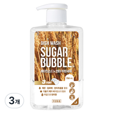 슈가버블 베이킹소다 & 현미 주방세제, 3개, 750ml