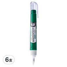 Pentel 飛龍文具 超速乾平頭修正液, 6支