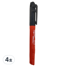 Milwaukee 美沃奇 工程筆 INKZALL, 黑色, 4支