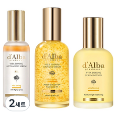 달바 비타 톤업광채 비타 미스트 8% 70ml + 나이아신 캡슐 세럼 100ml + 로션 100ml 세트, 2세트