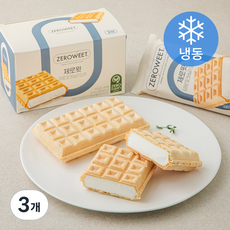 제로윗 당제로 밀크바닐라 모나카 아이스크림 샌드 (냉동), 420ml, 3개