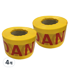 大元安全 非黏性安全膠帶 DANGER, 4個