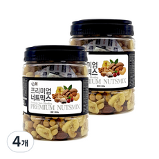 견과공장 프리미엄 너트믹스, 4개, 850g