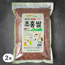 명천 초홍쌀, 2kg, 2개