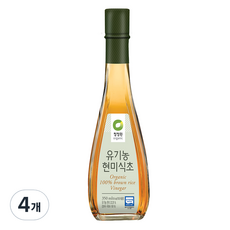 청정원 유기농 현미식초, 350ml, 4개