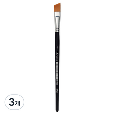 Rubens Art Brush D STYLE 斜角刷, 3個, 4號