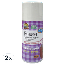 國森 4845除膠劑 2入組, 有效去除殘膠, 噴霧設計, 不傷表面材質, 適用於汽車家居, 2入