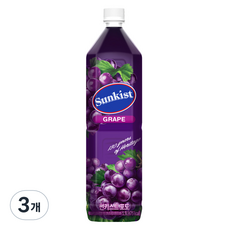 썬키스트 포도주스, 1.5L, 3개